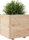 vidaXL - Plantenbak - 80x80x72 - cm - massief - grenenhout