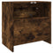 vidaXL - Wastafelkast - 59x37x59 - cm - bewerkt - hout - gerookt - eikenkleurig