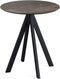 Infinity Terrastafel Zwart Frame + Riverwashed Wood HPL 70 cm - Essentials 120011470