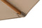 Feel Furniture - Luxe Eikenhouten Parasol met Olefin Stof - 3 Meter - Donker Beige