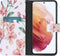 iMoshion Hoesje Geschikt voor Samsung Galaxy S21 Hoesje Met Pasjeshouder - iMoshion Design Softcase Bookcase - Meerkleurig / Blossom Watercolor