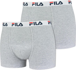 Fila - Man Boxer Elastic Band 2-pack - Grijs - Heren - maat L