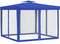 vidaXL - Prieel - met - dubbel - dak - 3x3x2,68 - m - stof - blauw