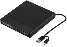 Vlectro - Externe DVD/CD-speler en brander - USB 3.0 - Zwart