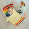 KateHaa Houten XXL Klimboog Rocker met Klimwand Regenboog - Klimrek - Houten Montessori Speelgoed