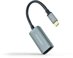 Nanocable 10.16.4104-G - Adapter USB C naar DisplayPort - 15 cm - 8K Ultra HD - Grijs