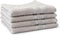 LINNICK Pure Handdoeken Set - 100% Katoen - Silver - 60x110cm - Per 4 Stuks