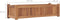 vidaXL - Plantenbak - verhoogd - 100x30x25 - cm - massief - teakhout