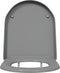 vidaXL - Snelle - Ontgrendel - Toiletbril - met - Soft - Close - Duroplast - Grijs