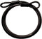 Master Lock - Kabel 4,5 m - Gevlochten staal met lussen - Zwart