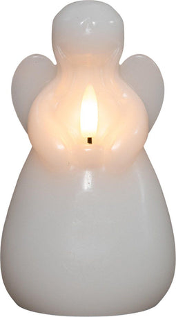 Anna's Collection - Kaars engel wax led 3d vlam op batterij met tim...