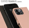 Selencia iPhone 15 Pro Max - Echt Lederen Bookcase - 3 Pashouders - Dusty Pink