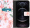 iMoshion Hoesje Geschikt voor iPhone 12 Pro / 12 Hoesje Met Pasjeshouder - iMoshion Design Softcase Bookcase - Wit / Roze / Blossom Watercolor