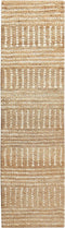 KAMBERLI - Laagpolig vloerkleed - Beige - 80 x 300 cm - Jute