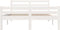 vidaXL - Bedframe - massief - hout - wit - 140x190 - cm