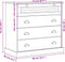 vidaXL - Ladekast - VIGO - 80x40x76 - cm - massief - grenenhout - grijs