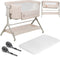 Lionelo Leonie Plus - Co-Sleeper 3 in 1 Wieg - Hoogteverstelling 6 Niveaus - Schommelfunctie - Grijs