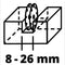 Einhell TC-MA 1300 - Muurfrees - 1320 W - Ø125 mm - Groefdiepte 8-30 mm - Groefbreedte 8-26 mm - Incl. 2x diamantslijpschijven (2 stuks)