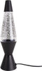 Leitmotiv Glitter - Tafellamp Lava Lamp Design - 37x10cm - Zwart