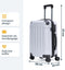 Pathsail® Handbagage Koffer - 40L - Lichtgewicht - TSA slot & 360 graden spinner wielen - Silver
