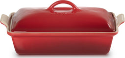 Le Creuset - Ovenschaal - Aardewerk - 33 x 22.5 x 8 cm - Kersenrood