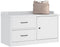 vidaXL - Gangbankje - SANDNES - wit - 87x40x50 - cm - massief - grenenhout