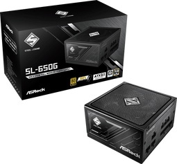 ASRock Steel Legend SL-650G - Voeding 650W 80 PLUS Gold - Zwart