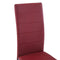 vidaXL - Eetkamerstoelen - 2 - st - kunstleer - rood