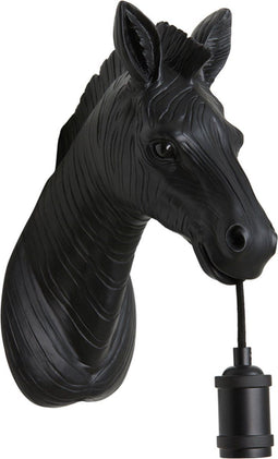 Light & Living Wandlamp Zebra - 25cm - Mat Zwart