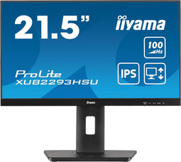 Iiyama ProLite XUB2293HSU - Monitor 21.5" - Full HD 1920x1080 100Hz IPS - Zwart