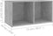 vidaXL - Tv-meubel - 72x35x36,5 - cm - bewerkt - hout - betongrijs