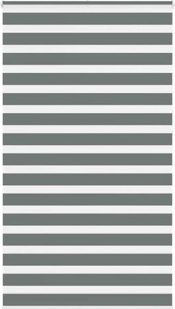 vidaXL - Zebra - rolgordijn - 120x230 - cm - stofbreedte - 115,9 - cm - donkergrijs