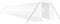 vidaXL - Tuinkas - met - stalen - frame - 36 - m² - 18x2x2 - m - wit