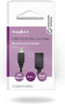 Nedis USB Micro-B Adapter - USB 2.0 - USB Micro-B Male - USB-A Female - 480 Mbps - 0.20 m - Rond - Vernikkeld - PVC - Zwart - Doos