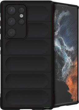 imoshion Hoesje - Geschikt voor Samsung Galaxy S22 Ultra - EasyGrip Backcover - Zwart