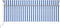 vidaXL - Luifel - handmatig - uittrekbaar - met - rolgordijn - LED - 4x3 - m - blauw - wit