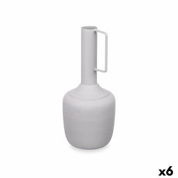 Vaas Met handvat Grijs Staal 12 x 30 x 12 cm (6 Stuks)