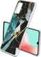 iMoshion Hoesje Geschikt voor Samsung Galaxy A41 Hoesje Siliconen - iMoshion Design hoesje - Zwart / Meerkleurig / Blauw / Shattered Blue Marble