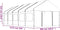 vidaXL - Prieel - met - dak - 11,15x4,08x3,22 - m - polyetheen - wit