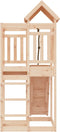 vidaXL - Speelhuis - met - klimwand - massief - grenenhout