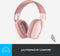 Logitech Zone Vibe 100 - Draadloze Headset - Ruisonderdrukking - Rose