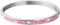 Lucardi Meisjes Bangle - Ovaal - Lichtroze Kristal - Zilverkleurig