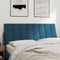 vidaXL Hanko - Hoofdbordkussen - Fluweel - 120 cm - Blauw