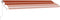 vidaXL - Luifel - vrijstaand - automatisch - 600x300 - cm - oranje - en - bruin