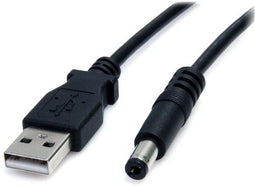 Startech.com USB naar 5,5 mm voedingskabel - DC connector - 90 cm - Zwart
