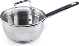 Rosmarino Steelpan - Sauspan - Steelpan met deksel - Steelpan inductie - Sauspan inductie - 16 cm