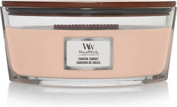 WoodWick Heartwick Flame Ellipse Geurkaars - Coastal Sunset - 50 branduren