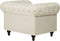 Fauteuil CHESTERFIELD Stof Beige