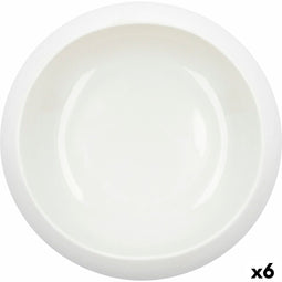 Kom Ariane Organic Keramisch Wit (16 cm) (6 Stuks)
