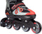 Nijdam Red Raider - 2-in-1 Combo Skeelers - Verstelbaar 29-32 - Zwart/Rood